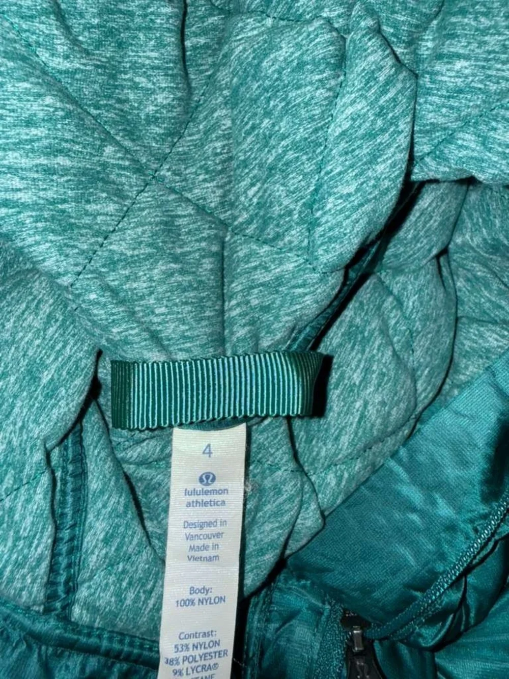 lululemon athletica Dark Green Hybrid Puffer Pullover